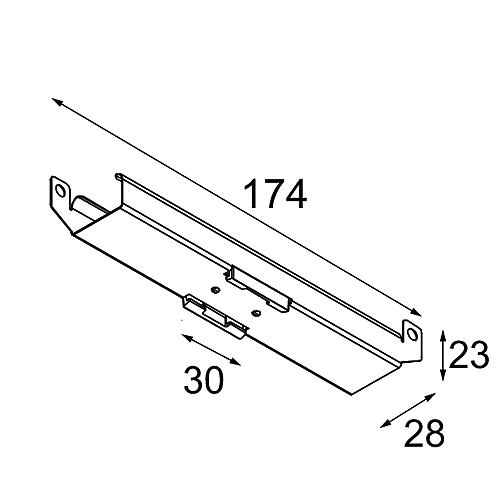 Track 48V Climate Ceiling Bracket